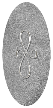 DG5000-601-SL-SH-SL Silver Scroll Shimmer Silver